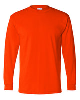 Bayside Men's USA-Made 50/50 Long Sleeve T-Shirt. 1715 - Safety Orange
