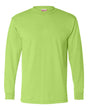 Bayside Men's USA-Made 50/50 Long Sleeve T-Shirt. 1715 - Safety Green