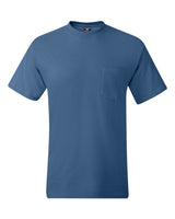 Hanes Unisex Beefy-T® Pocket T-Shirt. 5190 - Denim Blue