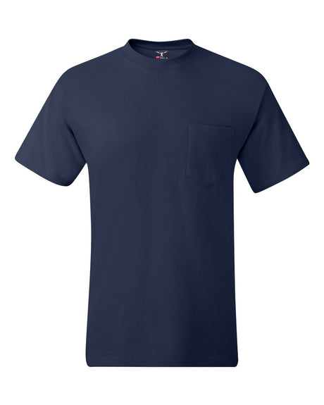 Hanes Unisex Beefy-T® Pocket T-Shirt. 5190 - Navy
