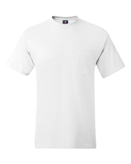 Hanes Unisex Beefy-T® Pocket T-Shirt. 5190 - White