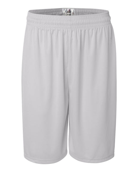 Badger Men's B-Core 9" Shorts. 4109 - White