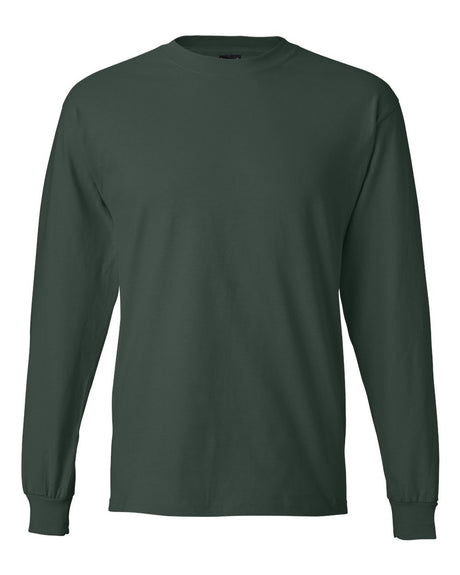 Hanes Unisex Beefy-T® Long Sleeve T-Shirt. 5186 - Deep Forest