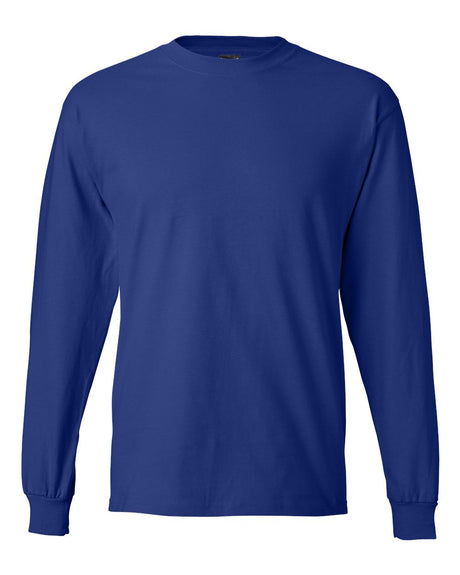 Hanes Unisex Beefy-T® Long Sleeve T-Shirt. 5186 - Deep Royal