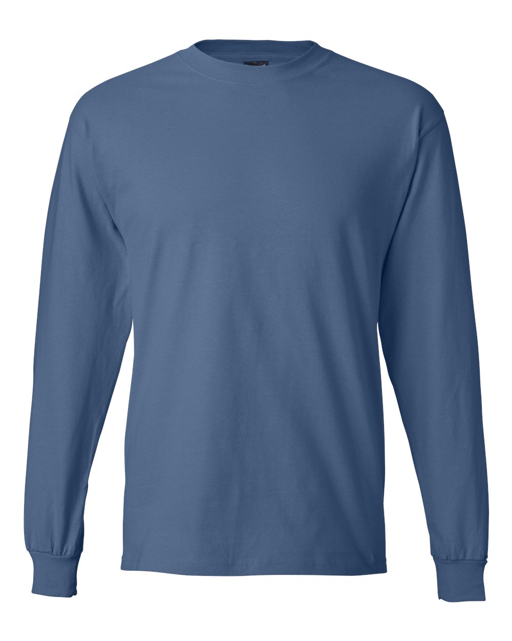 Hanes Unisex Beefy-T® Long Sleeve T-Shirt. 5186 - Denim Blue