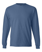 Hanes Unisex Beefy-T® Long Sleeve T-Shirt. 5186 - Denim Blue