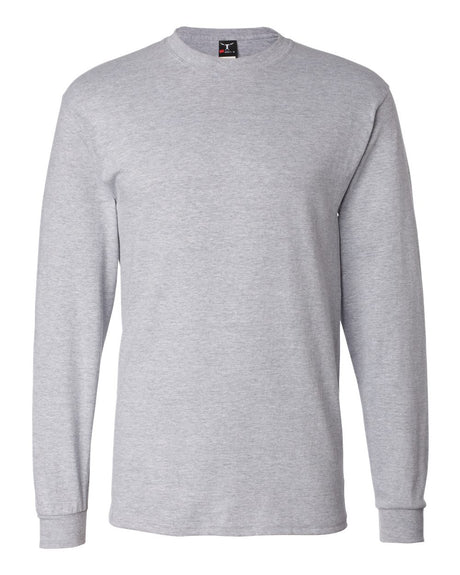 Hanes Unisex Beefy-T® Long Sleeve T-Shirt. 5186 - Light Steel