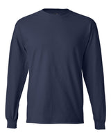 Hanes Unisex Beefy-T® Long Sleeve T-Shirt. 5186 - Navy