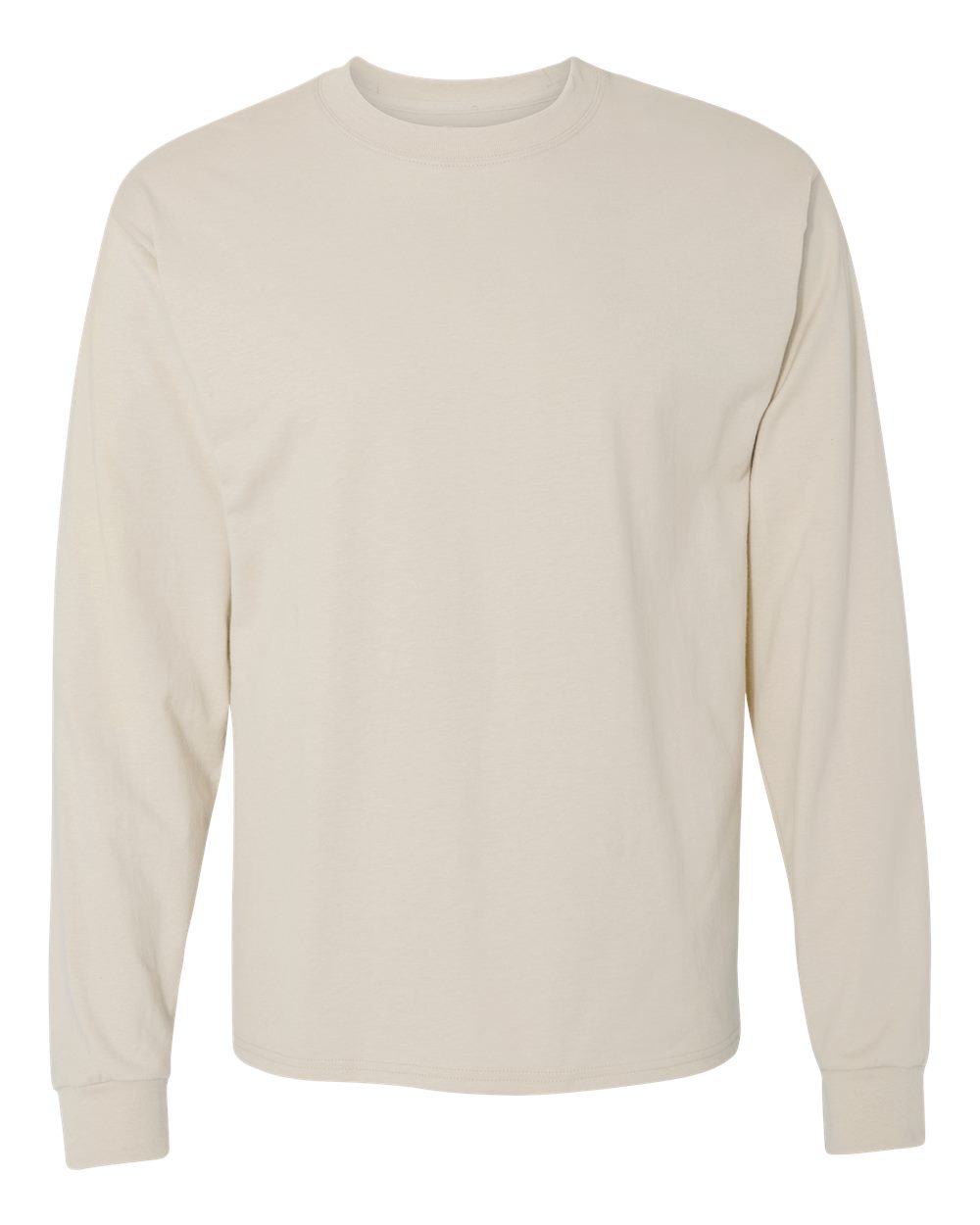 Hanes Unisex Beefy-T® Long Sleeve T-Shirt. 5186 - Sand