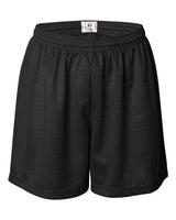 Badger Women's Pro Mesh 5" Solid Liner Shorts. 7216 - Black