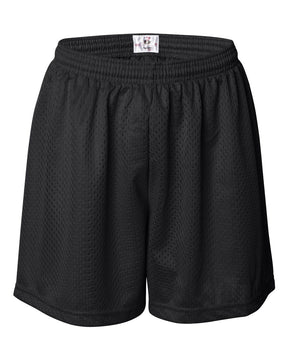 Badger Women's Pro Mesh 5" Solid Liner Shorts. 7216 - Black