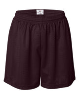 Badger Women's Pro Mesh 5" Solid Liner Shorts. 7216 - Maroon