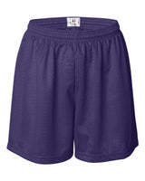 Badger Women's Pro Mesh 5" Solid Liner Shorts. 7216 - Purple