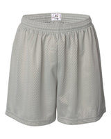 Badger Women's Pro Mesh 5" Solid Liner Shorts. 7216 - Silver