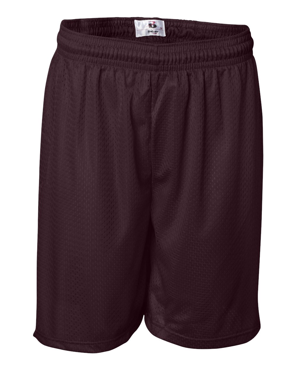 Badger Men's Pro Mesh 7" Shorts. 7207 - Maroon