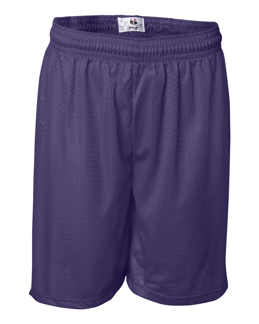 Badger Men's Pro Mesh 7" Shorts. 7207 - Purple