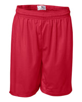 Badger Men's Pro Mesh 7" Shorts. 7207 - Red
