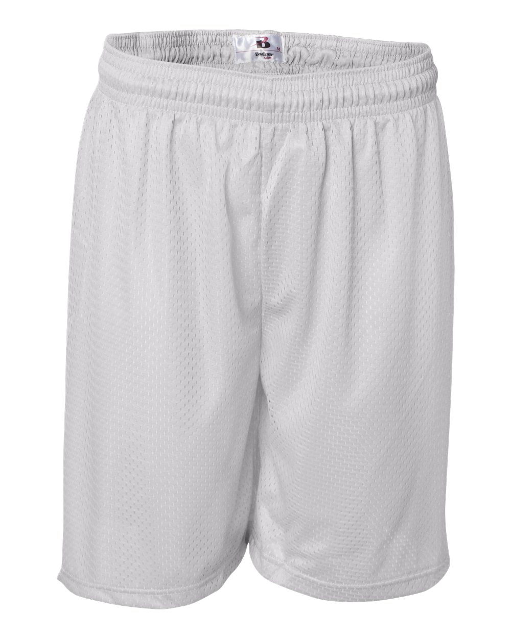 Badger Men's Pro Mesh 7" Shorts. 7207 - White