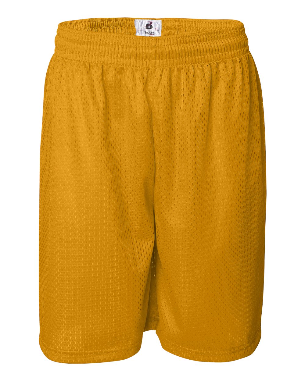 Badger Men's Pro Mesh 9" Shorts. 7209 - Gold