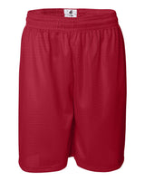 Badger Men's Pro Mesh 9" Shorts. 7209 - Red