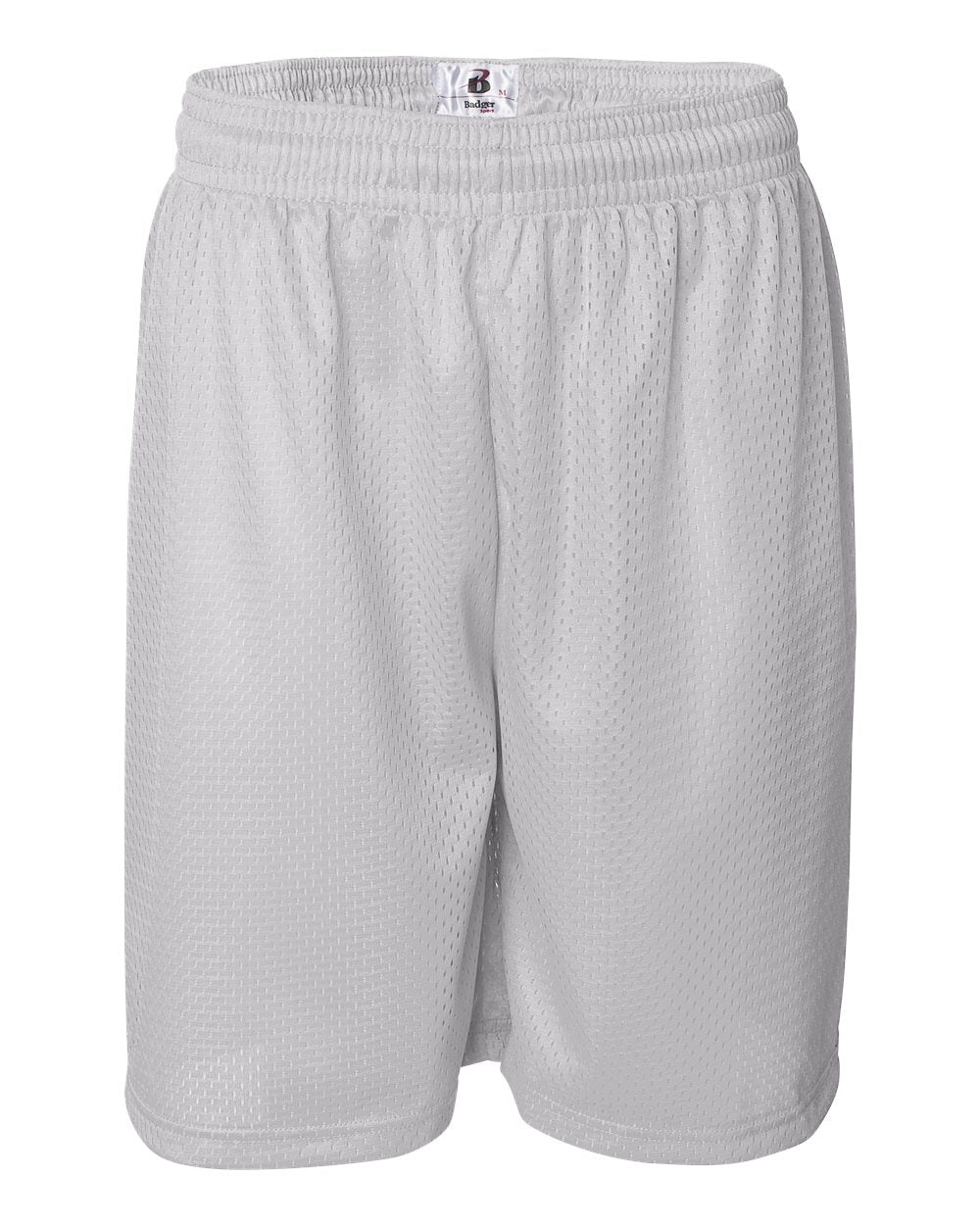 Badger Men's Pro Mesh 9" Shorts. 7209 - White