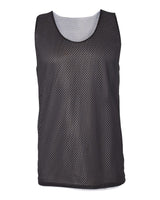 Badger Men's Pro Mesh Reversible Tank Top. 8529 - Black/ White