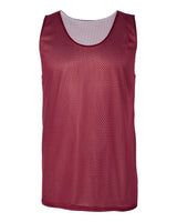 Badger Men's Pro Mesh Reversible Tank Top. 8529 - Cardinal/ White