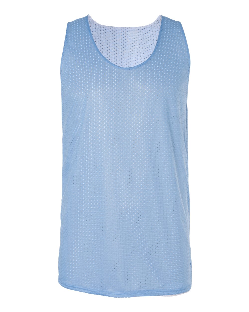 Badger Men's Pro Mesh Reversible Tank Top. 8529 - Columbia Blue/ White