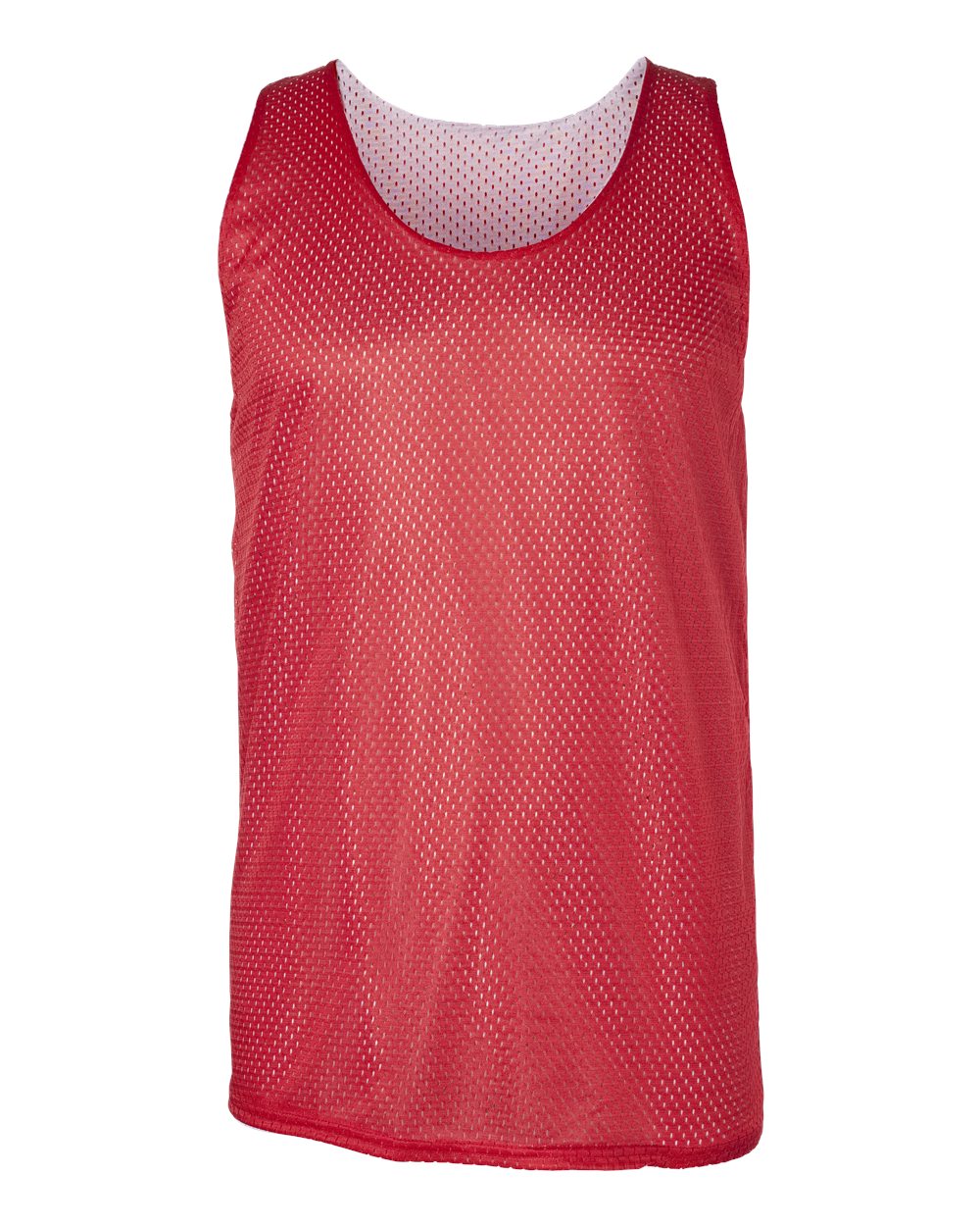 Badger Men's Pro Mesh Reversible Tank Top. 8529 - Red/ White