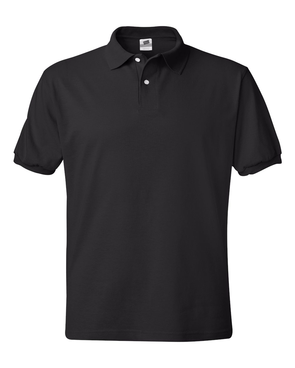 Hanes Unisex EcoSmart® Jersey Polo. 054X - Black