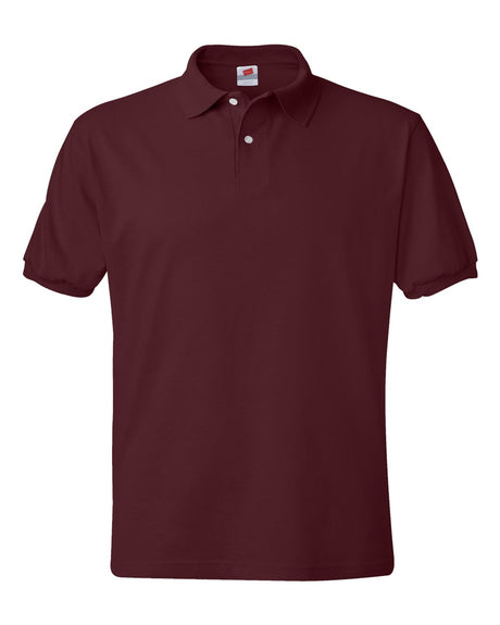 Hanes Unisex EcoSmart® Jersey Polo. 054X - Maroon
