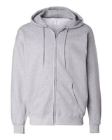 Hanes Unisex Ultimate Cotton® Full-Zip Hooded Sweatshirt. F280 - Light Steel
