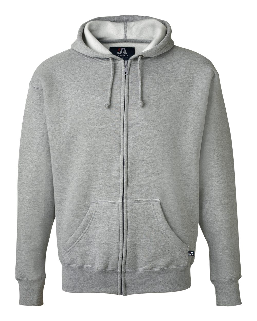 J. America Men's Premium Full-Zip Hooded Sweatshirt. 8821 - Oxford
