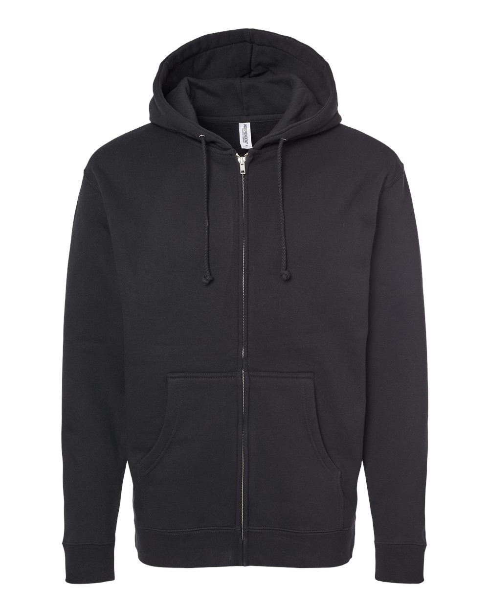 Independent Trading Co. Unisex Heavyweight Full-Zip Hooded Sweatshirt. IND4000Z - Black