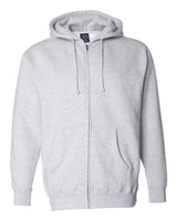 Independent Trading Co. Unisex Heavyweight Full-Zip Hooded Sweatshirt. IND4000Z - Grey Heather