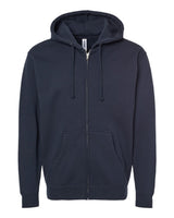 Independent Trading Co. Unisex Heavyweight Full-Zip Hooded Sweatshirt. IND4000Z - Navy