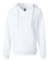 J. America Women's Sueded V-Neck Hooded Sweatshirt. 8836 - White