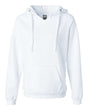 J. America Women's Sueded V-Neck Hooded Sweatshirt. 8836 - White