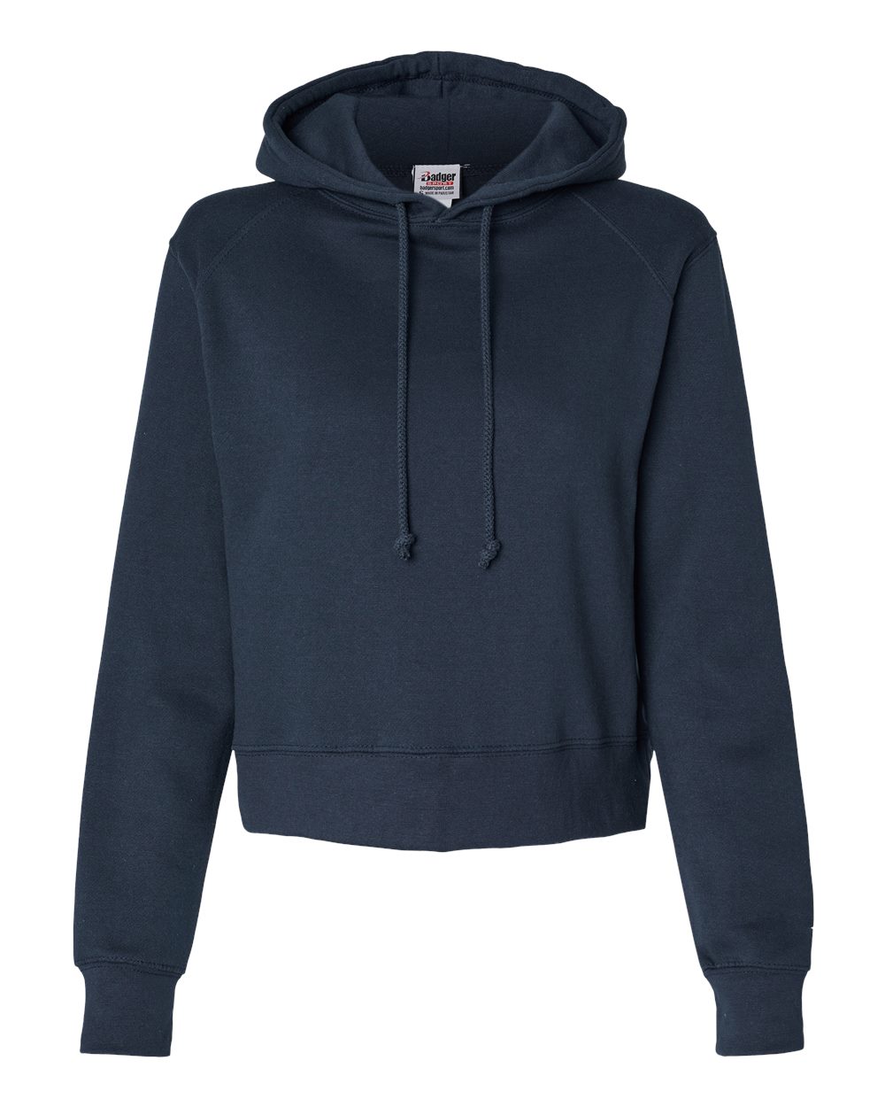 Badger Women's Crop Hooded Sweatshirt. 1261 - Navy