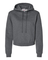 Badger Women's Crop Hooded Sweatshirt. 1261 - Charcoal