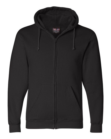 Bayside Unisex USA-Made Full-Zip Hooded Sweatshirt. 900 - Black