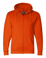 Bayside Unisex USA-Made Full-Zip Hooded Sweatshirt. 900 - Bright Orange