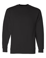 Bayside Unisex USA-Made Crewneck Sweatshirt. 1102 - Black