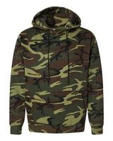 Code Five Unisex Camo Fleece Hoodie Sweatshirt. 3969 - Green Woodland