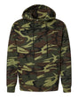 Code Five Unisex Camo Fleece Hoodie Sweatshirt. 3969 - Green Woodland