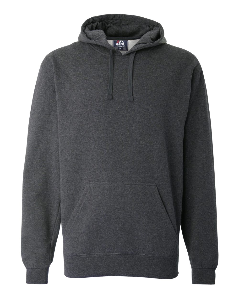 J. America Men's Premium Hooded Sweatshirt. 8824 - Charcoal Heather