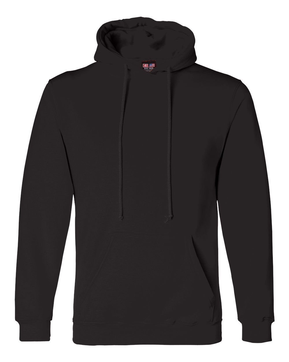 Bayside Unisex USA-Made Hooded Sweatshirt. 960 - Black