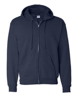 Hanes Unisex EcoSmart® Full-Zip Hooded Sweatshirt. P180 - Navy