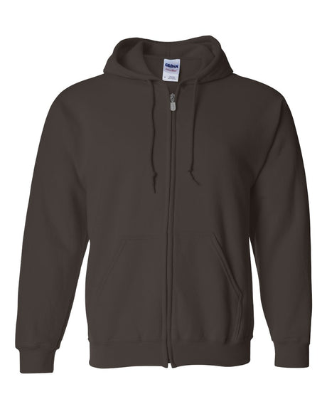 Gildan Unisex Heavy Blend™ Full-Zip Hooded Sweatshirt. 18600 - Dark Chocolate