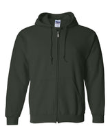 Gildan Unisex Heavy Blend™ Full-Zip Hooded Sweatshirt. 18600 - Forest